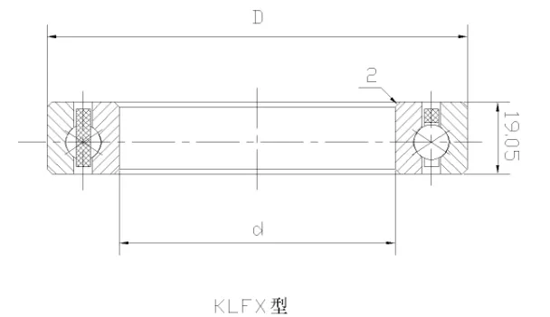 KLFX四點接觸球等截面薄壁軸承